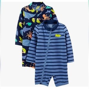 NWOT Carter's baby rash guard 2 pack